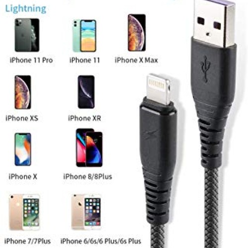 3Pack 3ft Charger Cable CABEPOW for Long 3 Foot iPhone Charger Cor...