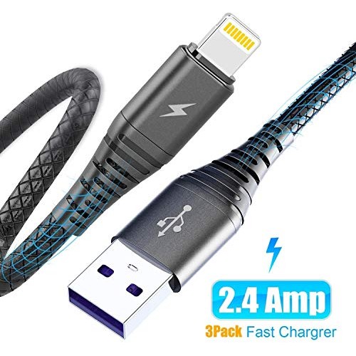3Pack 3ft Charger Cable CABEPOW for Long 3 Foot iPhone Charger Cor...