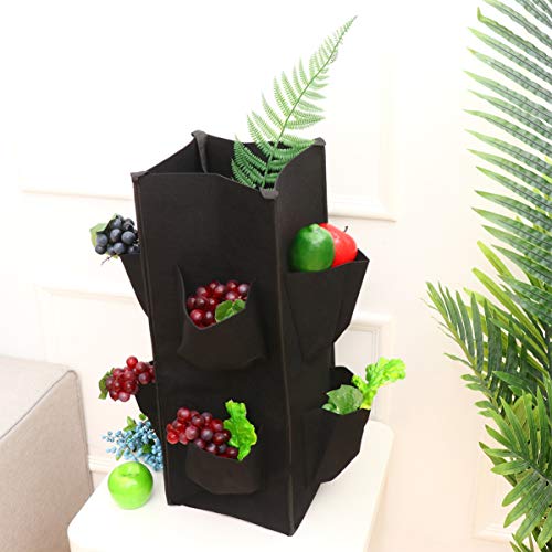 Cabilock Hanging Strawberry Planter Felt Garden Vegetable Growing ...