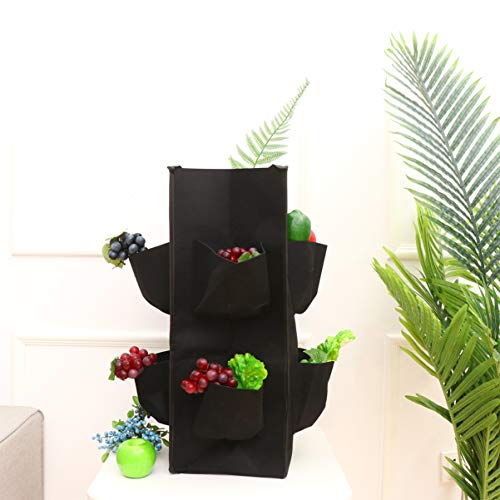 Cabilock Hanging Strawberry Planter Felt Garden Vegetable Growing ...