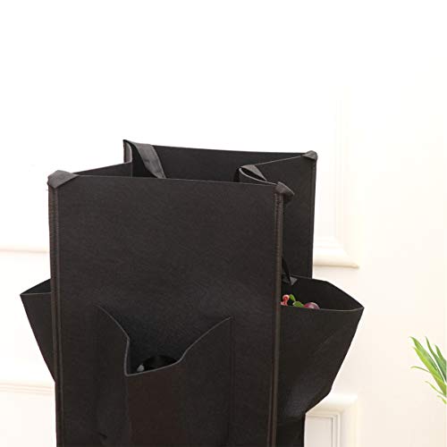 Cabilock Hanging Strawberry Planter Felt Garden Vegetable Growing ...