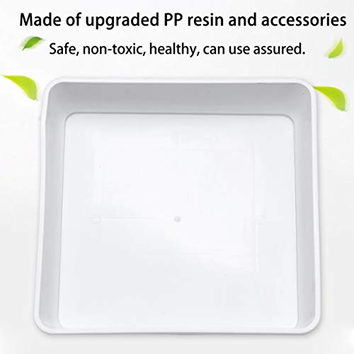 Cabilock Square Saucer Saucer Tray Plant Pot Saucer Flower Pot Tra...