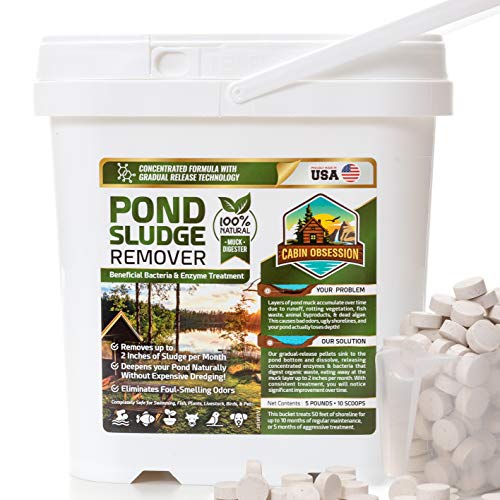 Cabin Obsession Pond Sludge Remover – Beneficial Pond Bacteria & E...