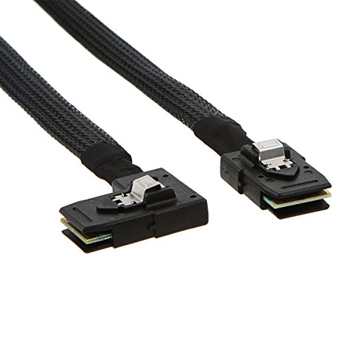 CableCreation 2 Pack Short Internal Mini SAS SFF-8087 to Right Ang...
