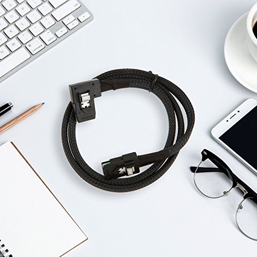 CableCreation 2 Pack Short Internal Mini SAS SFF-8087 to Right Ang...