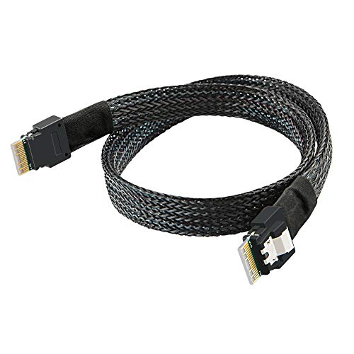 CableCreation SFF-8654 to SFF-8654 Cord, Slim Line SAS 4.0 SFF-865...