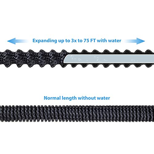 CACAGOO Garden Hose, 75 FT Lightweight Water Hose, 3/4 Solid Bras...