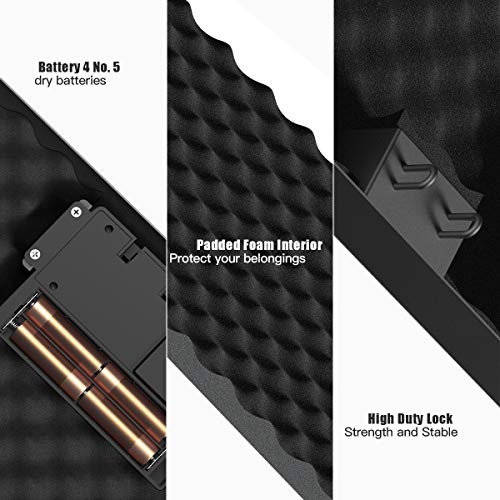 CACAGOO Safe, Biometric Safe Smart Pistol Safe for Home, H...