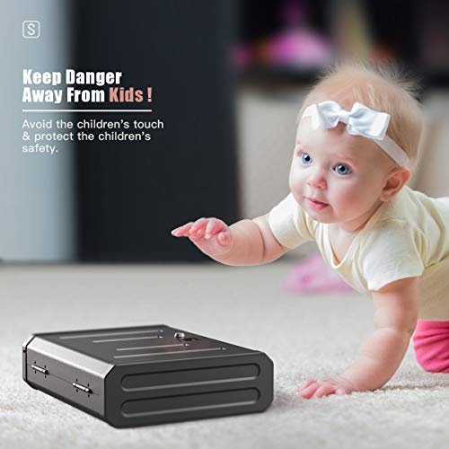 CACAGOO Safe, Biometric Safe Smart Pistol Safe for Home, H...