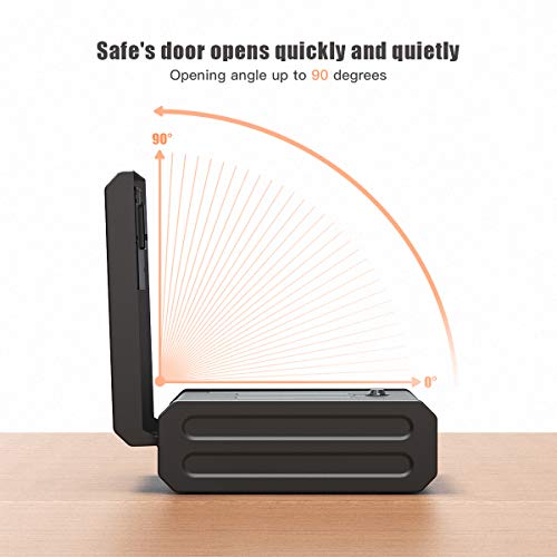 CACAGOO Safe, Biometric Safe Smart Pistol Safe for Home, H...