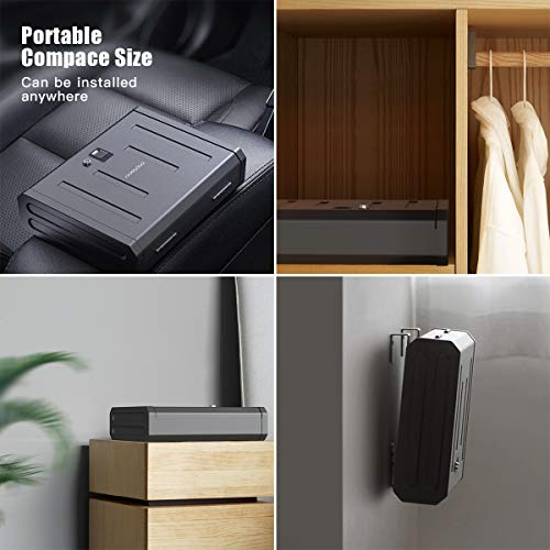 CACAGOO Safe, Biometric Safe Smart Pistol Safe for Home, H...