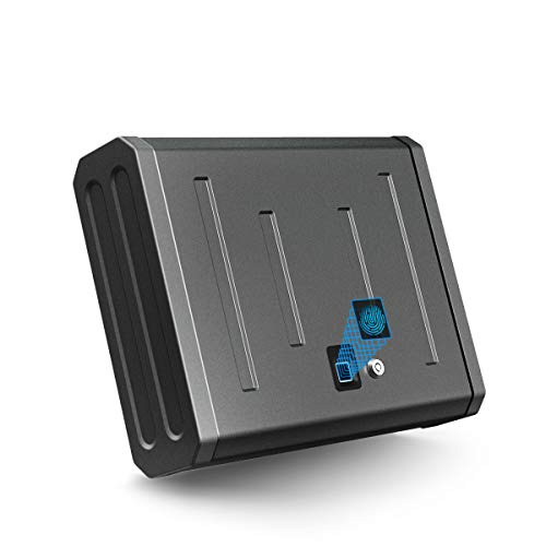 CACAGOO Safe, Biometric Safe Smart Pistol Safe for Home, H...