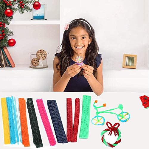 500 Piece Wax Craft Sticks for Kids -13 Colors, Non-Toxic Wax Stri...