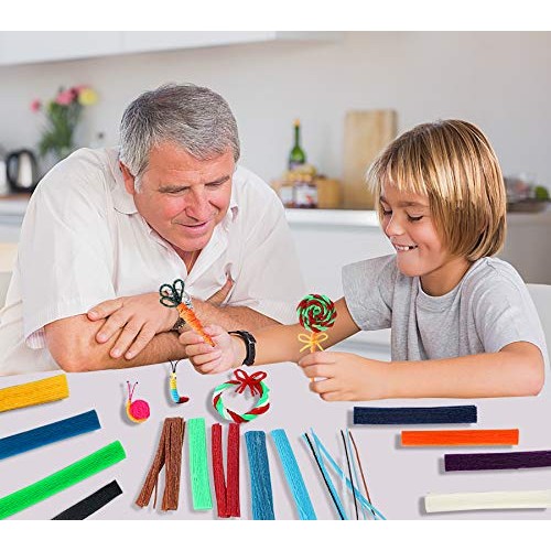 500 Piece Wax Craft Sticks for Kids -13 Colors, Non-Toxic Wax Stri...