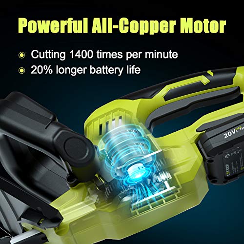 CACOOP 20V 22in Cordless Hedge Trimmer with Battery and Charger,5....