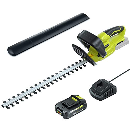 CACOOP 20V 22in Cordless Hedge Trimmer with Battery and Charger,5....