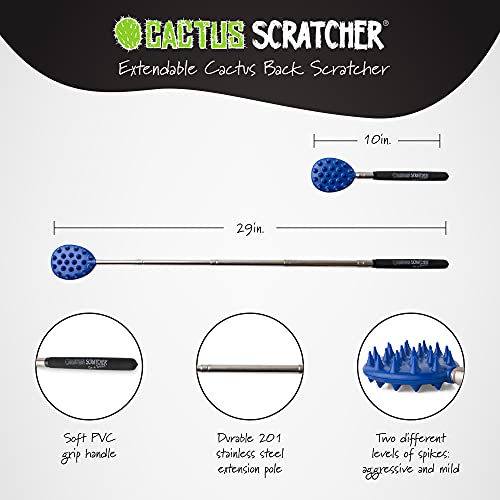 XL Big Stick Extendable Cactus Back Scratcher, Sturdy, Sharp, Sati...