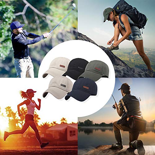 CACUSS Mens Cotton Dad Hat Classic Baseball Cap with Adjustable B...