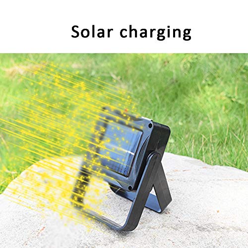Cacyy Solar Flashlight Light, Solar Spotlight Emergency Light Chan...