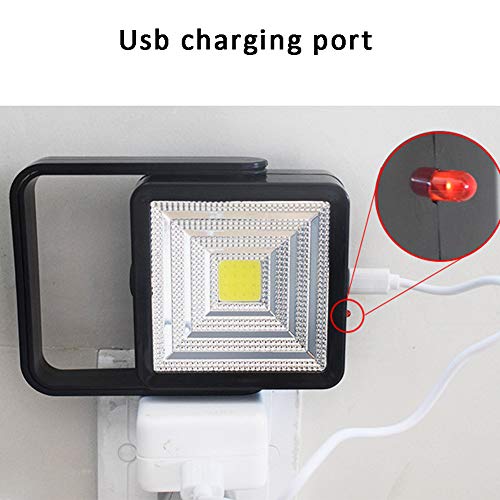 Cacyy Solar Flashlight Light, Solar Spotlight Emergency Light Chan...