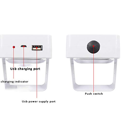 Cacyy Solar Flashlight Light, Solar Spotlight Emergency Light Chan...