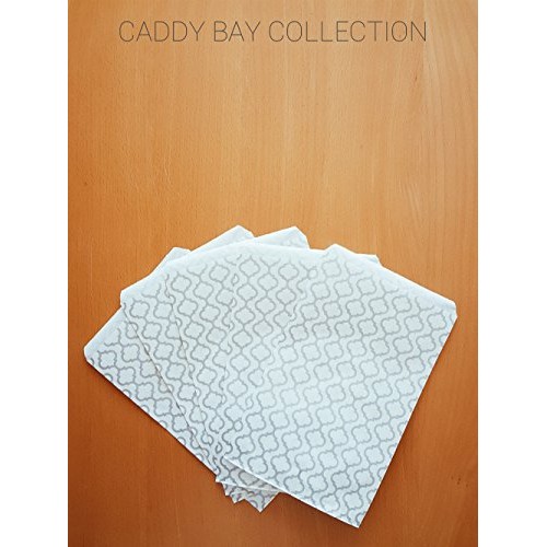 200 pcs Shimmering Silver Trellis Pattern Paper Merchandise Gift B...