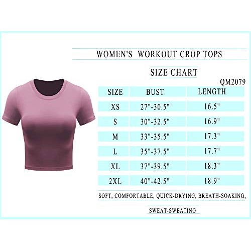 CADMUS Workout Crop Tops Women Racerback Dry Fit Athletic Shirts S...