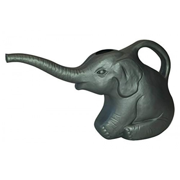 Union 63182 Elephant Watering Can, 2 Quarts, 0.5 Gallons, Gray, No...