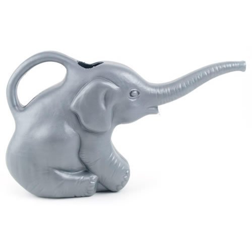 Union 63182 Elephant Watering Can, 2 Quarts, 0.5 Gallons, Gray, No...