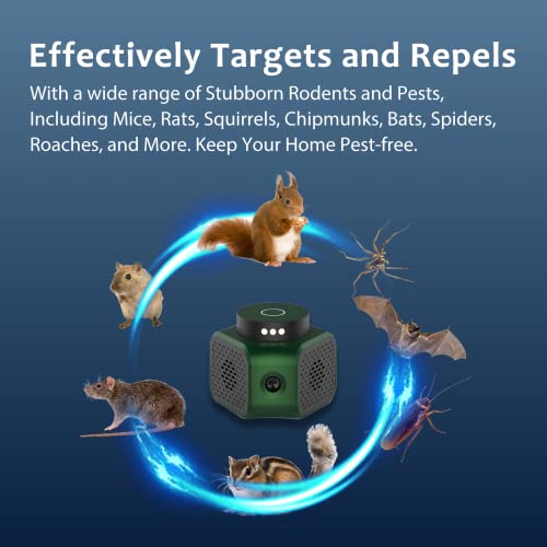 Rodent Repellent Indoor Ultrasonic Pest Repeller Mice Repellent Pl...