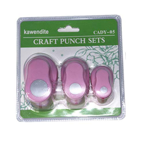 CADY Crafts Punch Set 8mm 15mm 25mm Paper Punches 3pcs/Set Circle