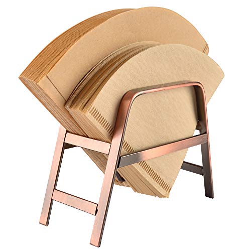 CAFEMASY Coffee Filter Holder Retro Copper Coffee Filter Paper Hol...