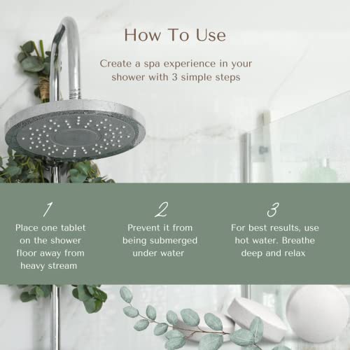 Aromatherapy Shower Steamers for Congestion and Relaxation, 15 Pac...