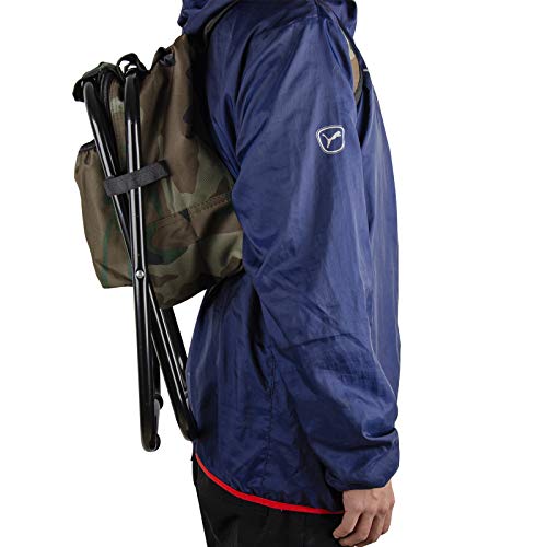 Folding Stool Backpack Insulated Cooler Bag, Collapsible Camping H...