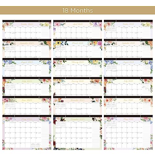 Desk Calendar 2023-2024 18 Months from May 2023 to October 2024,...