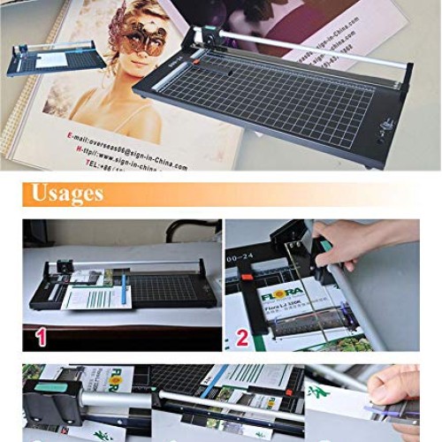 CALCA 24 Inch Precision Rotary Paper Cutter Paper Trimmer 24 inch ...