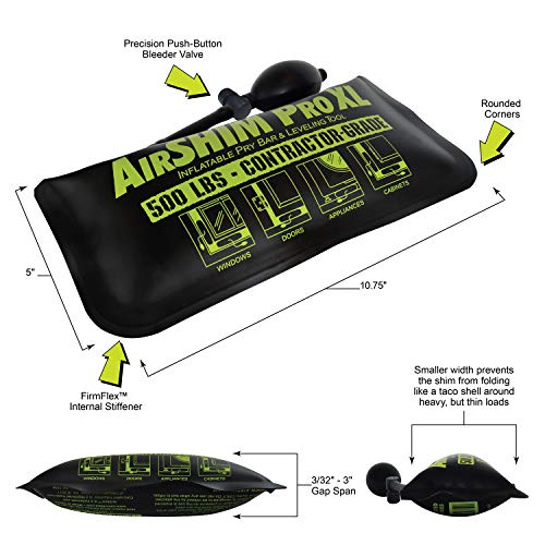 Calculated Industries #1194 Air Shim XL Inflatable Pry Bar and Lev...