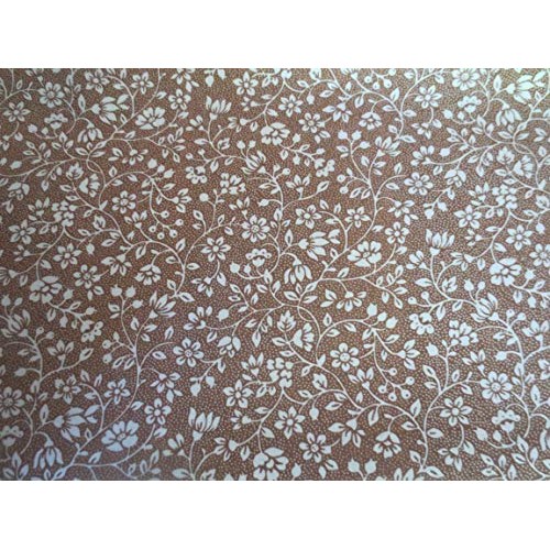 Springs Calico Brown with White Flowers Cotton Fabric