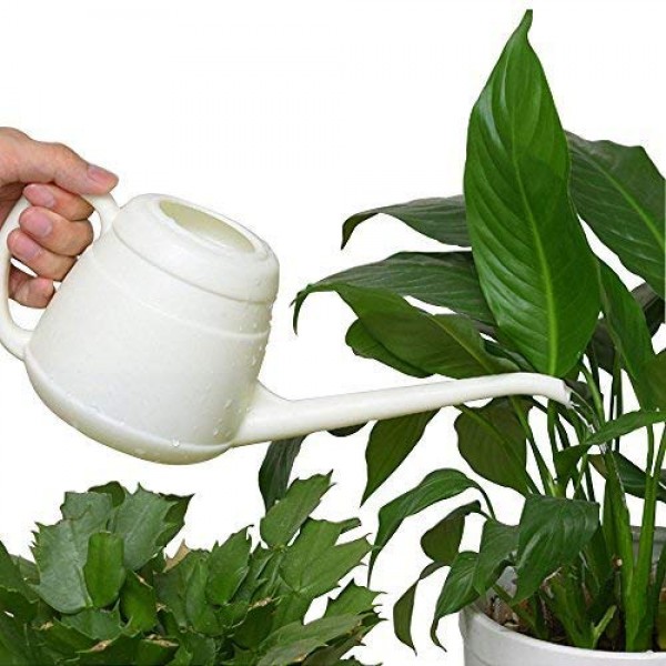 Calunce Long Spout Watering Can Elegant Mini Size Watering Pot,White