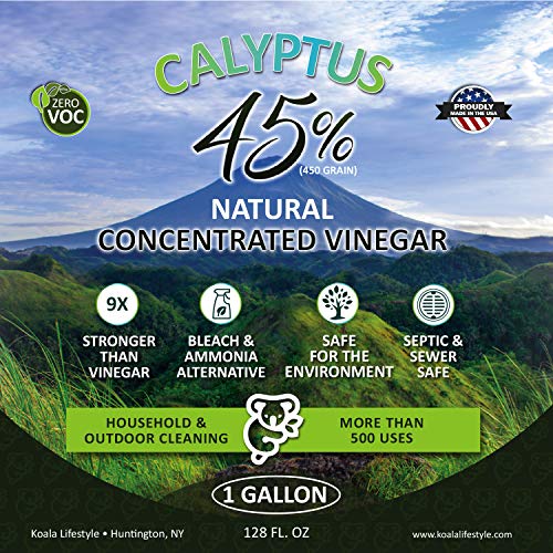 Calyptus 45% Pure Vinegar | Home and Garden | 9X Stronger Than Vin...