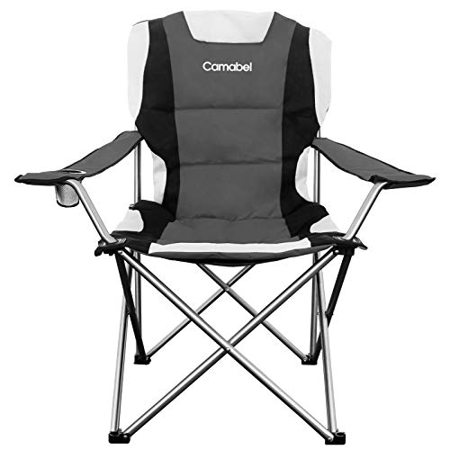 Camabel Folding Camping Chairs Outdoor Lawn Chair Padded Sports Ch...