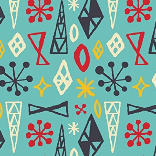 Camelot Fabrics Whats Cookin Retro Geo Quilting Fabric Blue - per ...