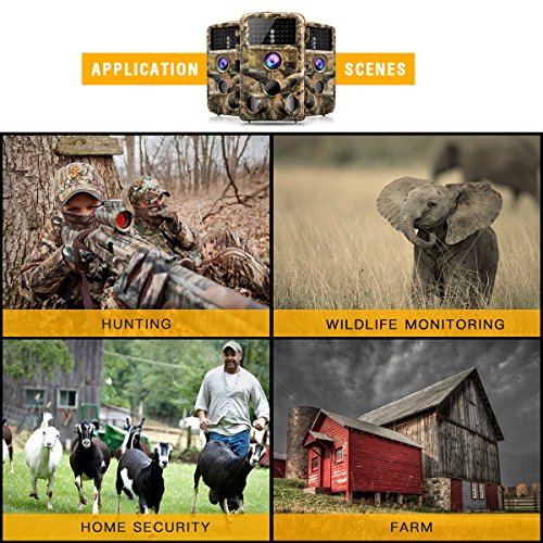 Campark Trail Camera-Waterproof Game Hunting Scouting Cam 14MP 108...