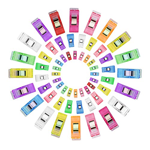 Quilting Clips and Sewing Fabric Clips,Pack of 100,80 Small +20 Mi...