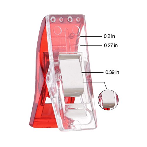 Quilting Clips and Sewing Fabric Clips,Pack of 100,80 Small +20 Mi...