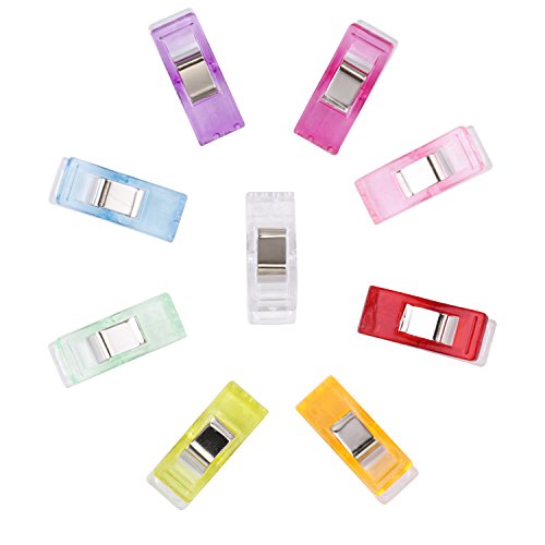 Quilting Clips and Sewing Fabric Clips,Pack of 100,80 Small +20 Mi...