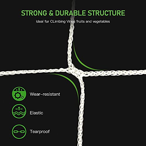 Trellis Netting, CANAGROW Heavy-Duty Garden Plant Trellis Netting ...