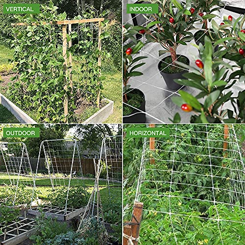 Trellis Netting, CANAGROW Heavy-Duty Garden Plant Trellis Netting ...