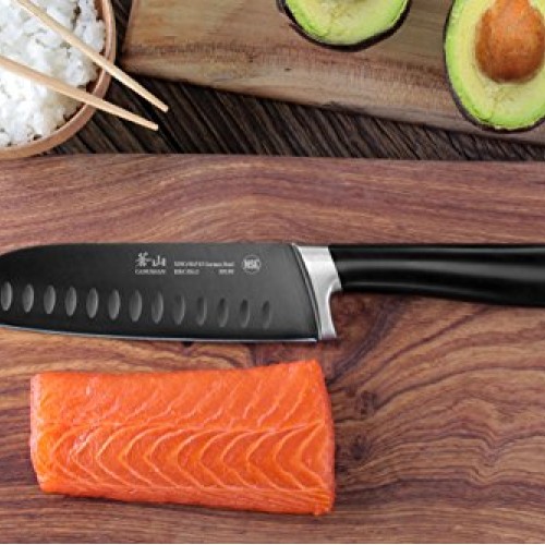 Cangshan K Series 59199 German Steel Forged Santoku Knife, 7-Inch ...