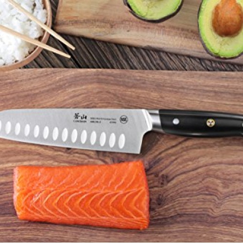 Cangshan Z Series 62496 German Steel Forged Santoku Knife, 7-Inch